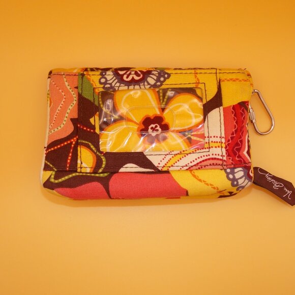 Vera Bradley "Buttercup" Small Folding Colorful Quilted Mini Wallet - Picture 7 of 12